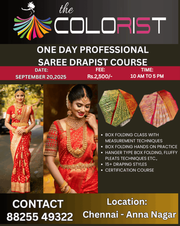 ONE DAY SAREE DRAPING CLASS