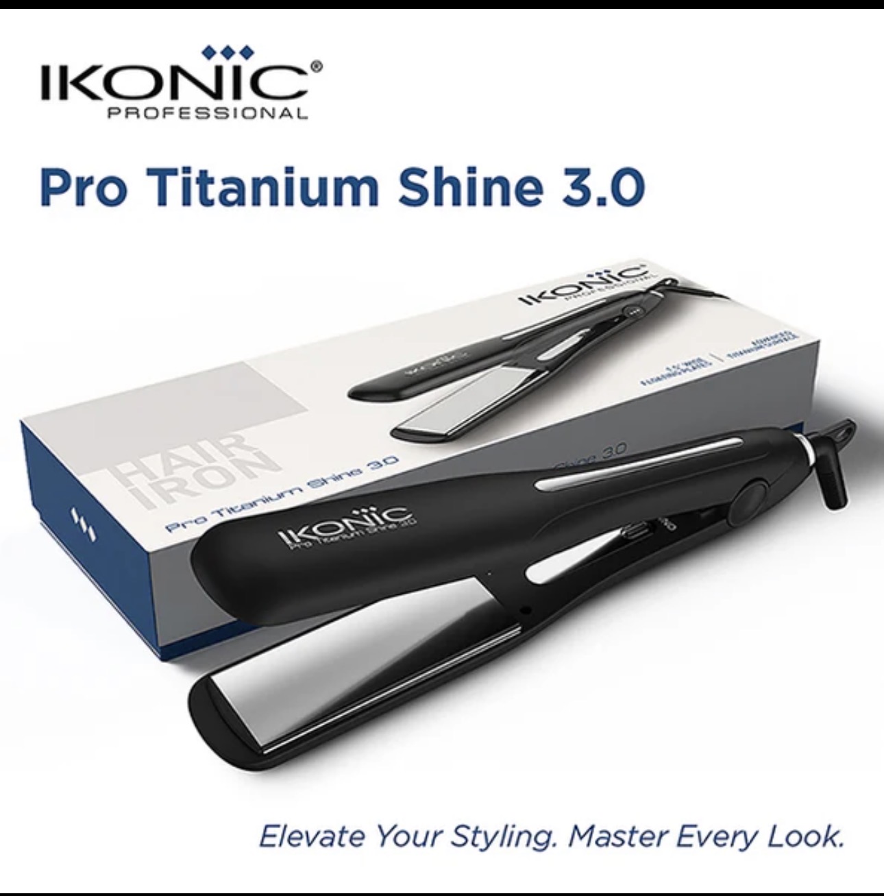 IKONIC Professional Pro Titanium Shine 3.0 Hair Straightener - Image 2