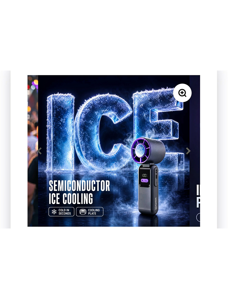 muvtech Ice Cooling Handheld Fan - Image 4